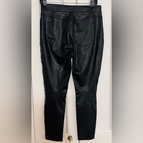 Spanx Black Leather Like Ankle Skinny Pants - Picture 6 of 7
